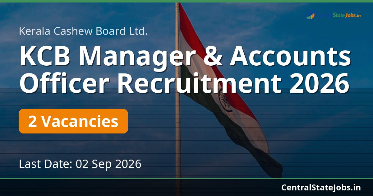KCB Manager & Accounts Officer Recruitment 2026