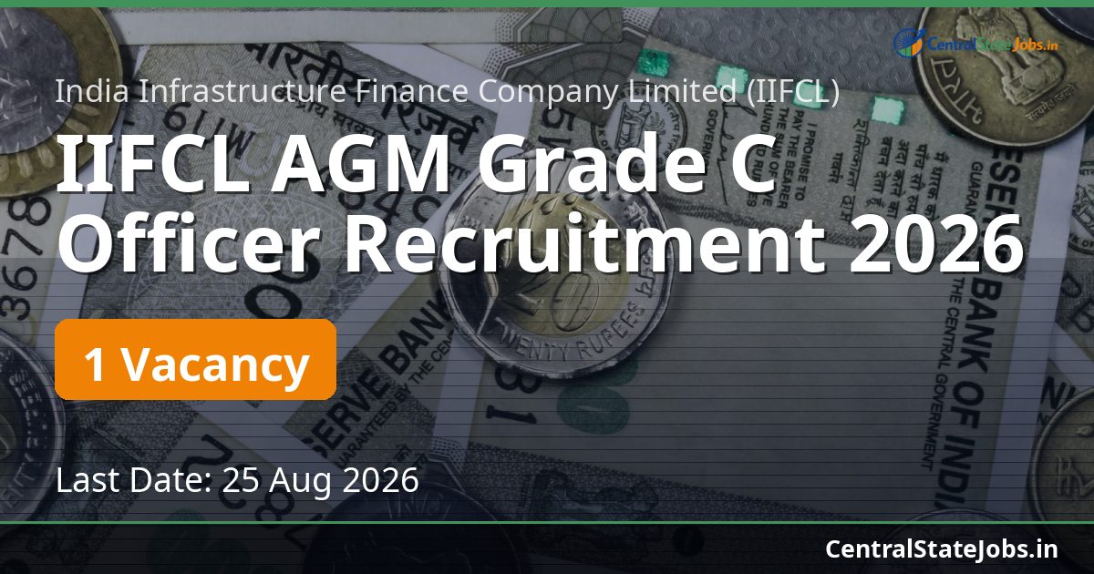 IIFCL AGM ग्रेड C अधिकारी भर्ती 2026