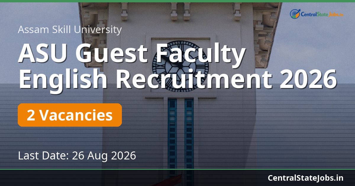 ASU Guest Faculty English Recruitment 2026