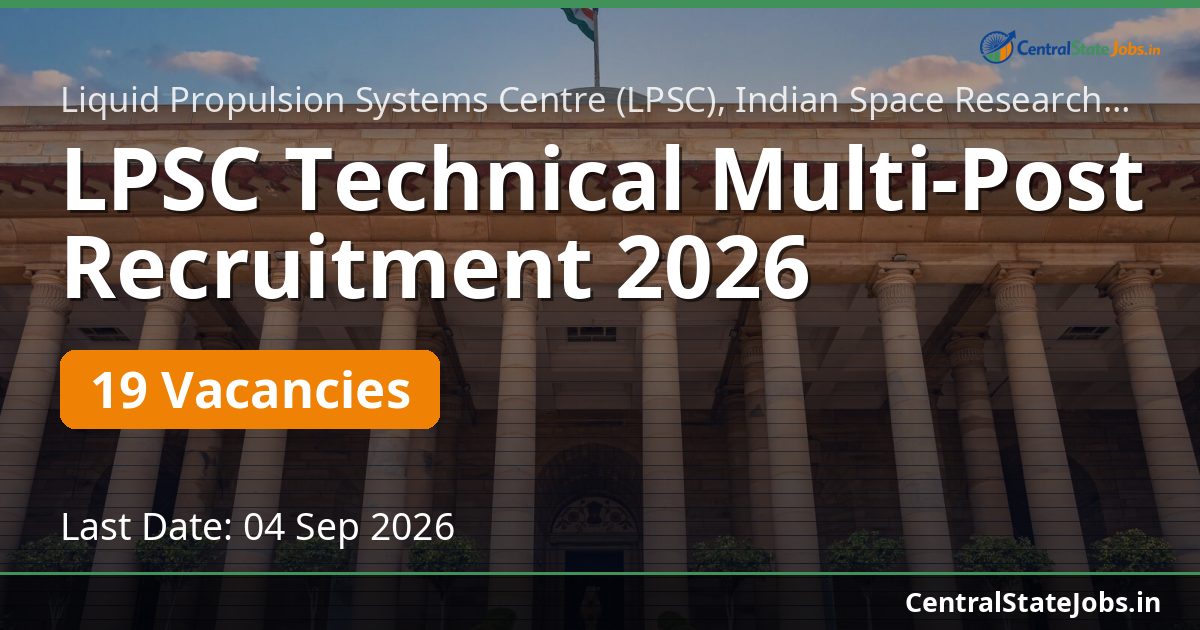 LPSC Technical Multi-Post Recruitment 2026