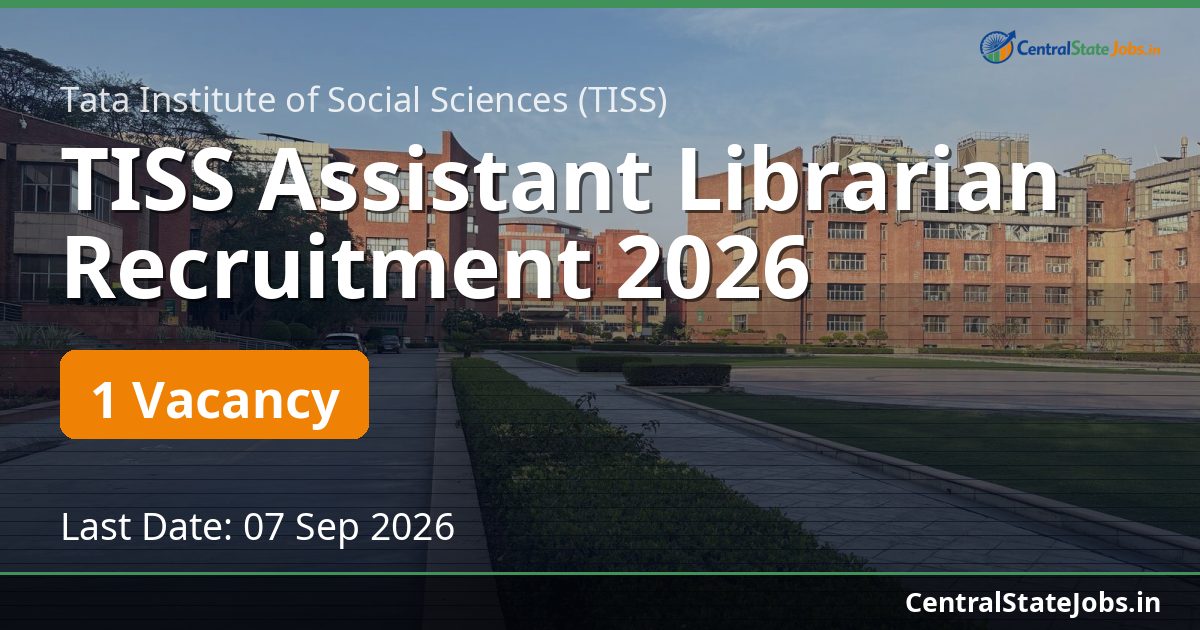 TISS Assistant Librarian Recruitment 2026