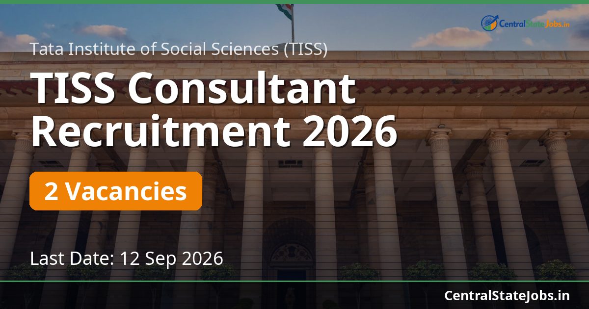 TISS Consultant Recruitment 2026