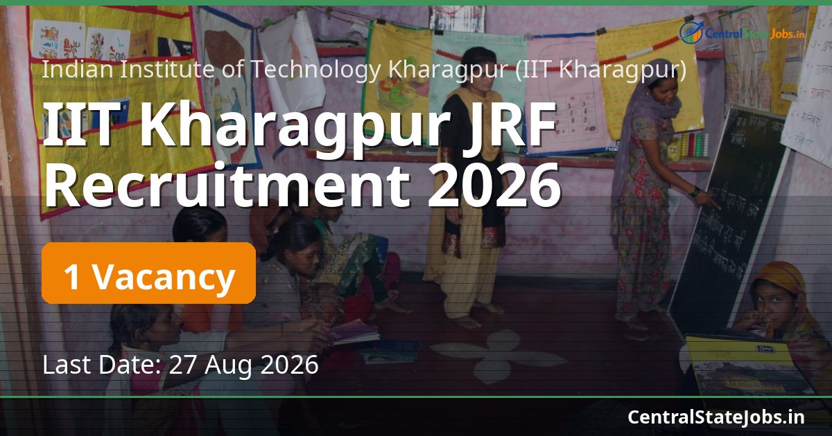 IIT Kharagpur JRF Recruitment 2026