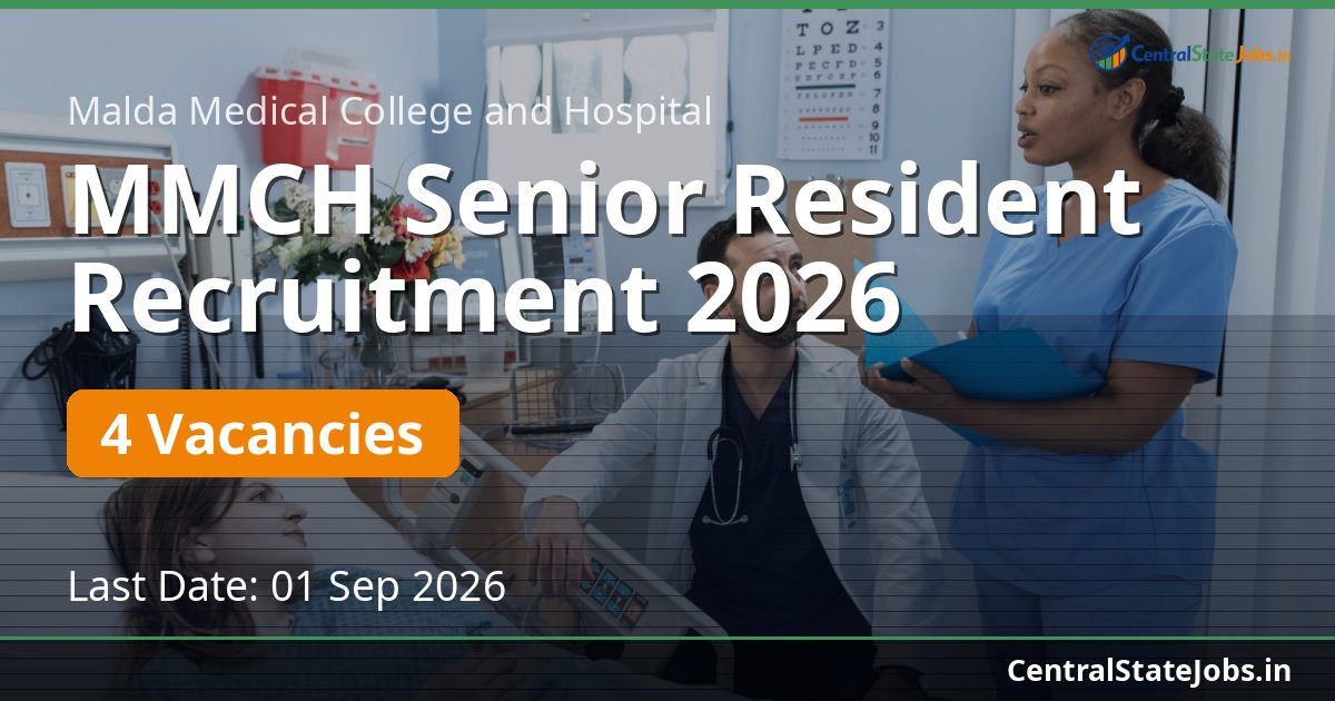 MMCH Senior Resident Recruitment 2026