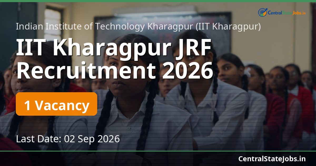 IIT Kharagpur JRF Recruitment 2026
