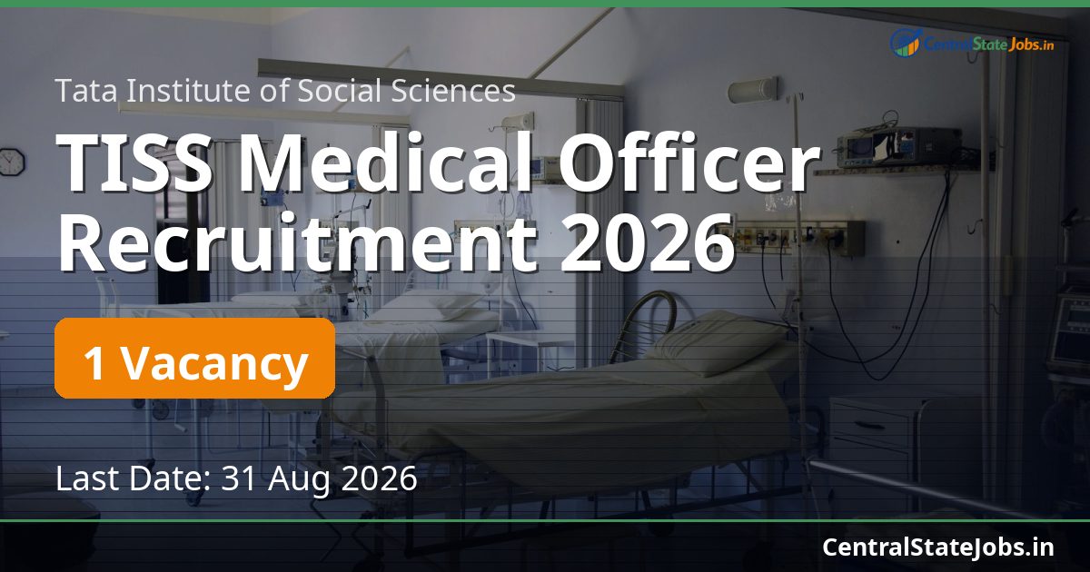 TISS Medical Officer Recruitment 2026