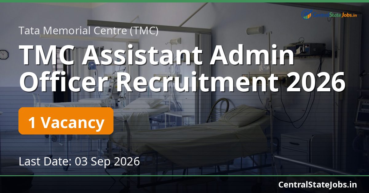TMC Assistant Admin Officer Recruitment 2026