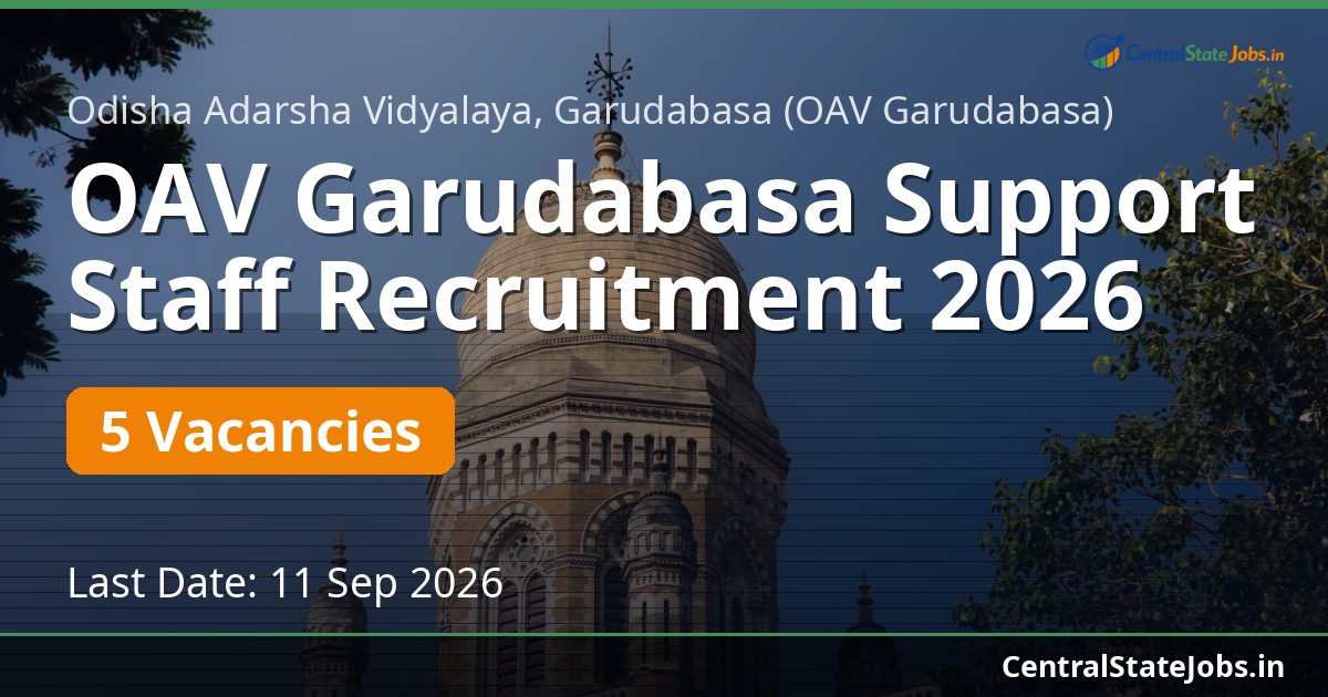 OAV Garudabasa Support Staff Recruitment 2026