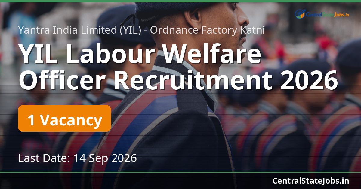 YIL Labour Welfare Officer Recruitment 2026