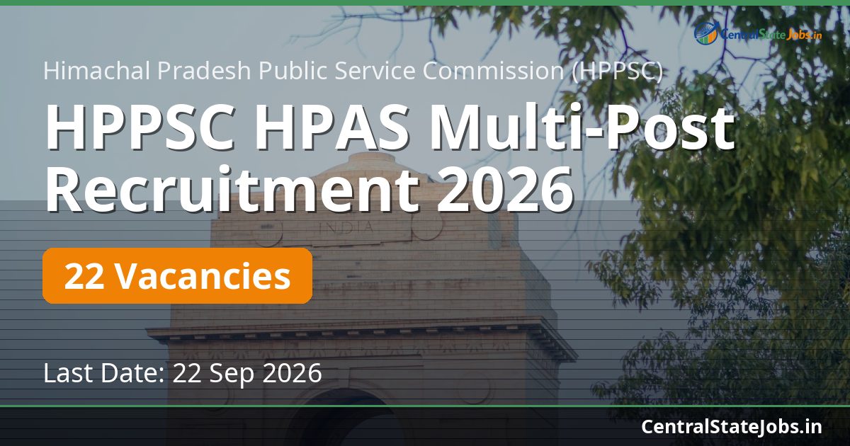 HPPSC HPAS Multi-Post Recruitment 2026