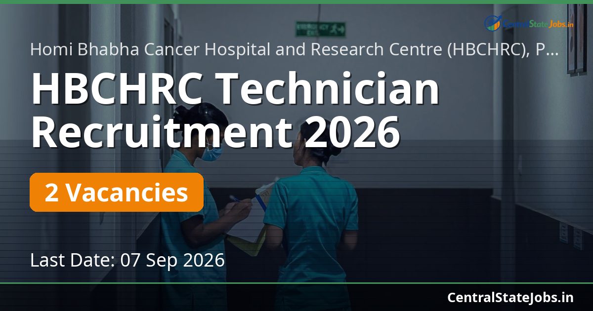 HBCHRC Technician Recruitment 2026