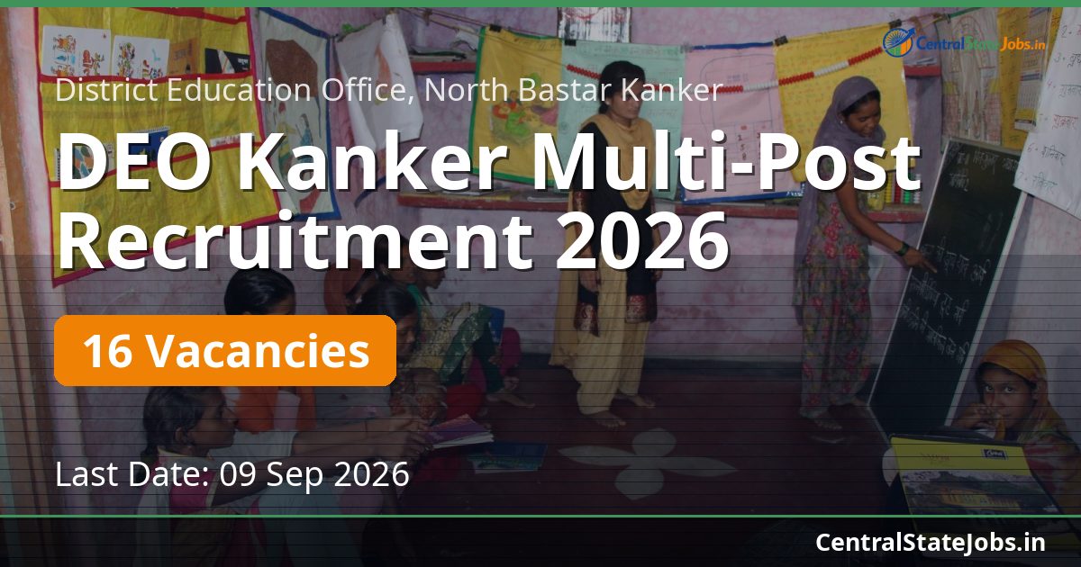 DEO Kanker Multi-Post Recruitment 2026