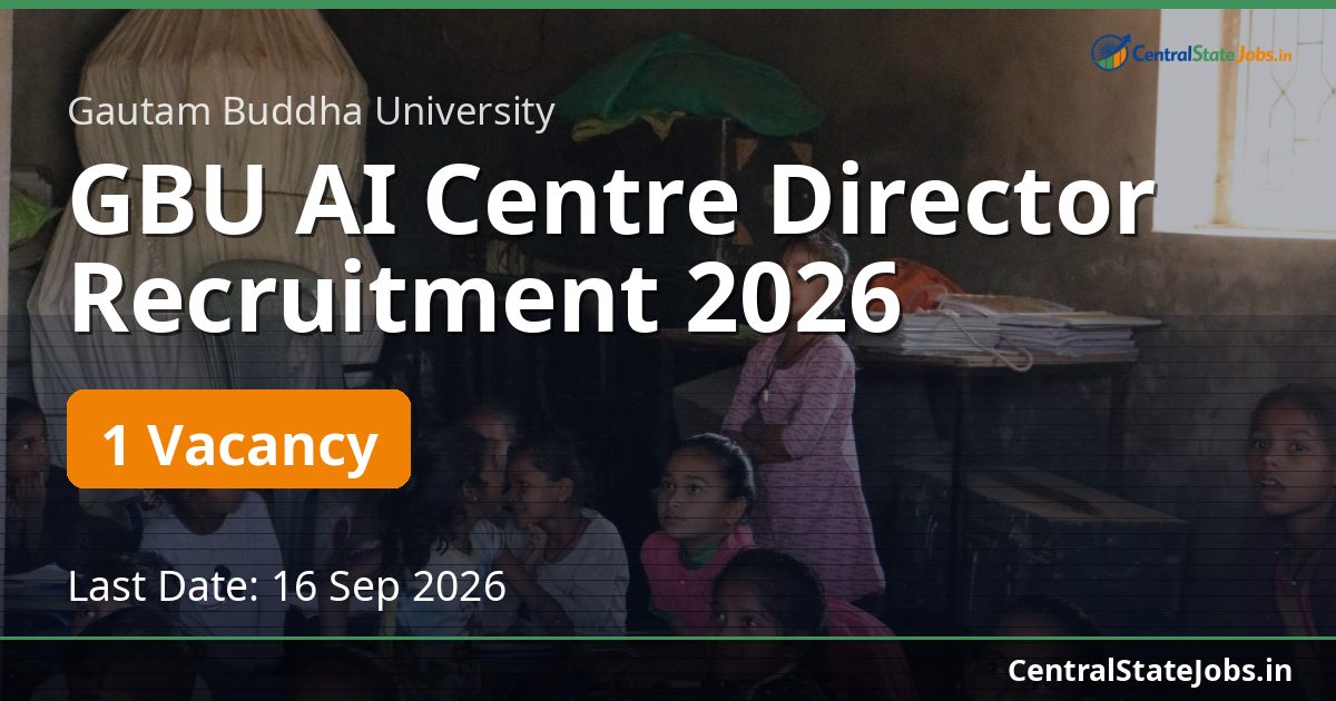 GBU AI Centre Director Recruitment 2026