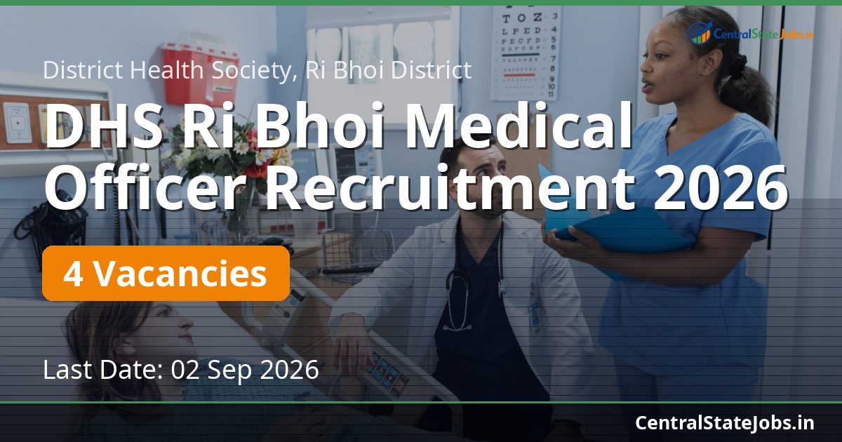 DHS Ri Bhoi Medical Officer Recruitment 2026