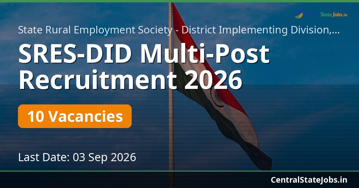 SRES-DID Multi-Post Recruitment 2026
