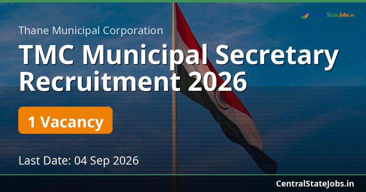 TMC Municipal Secretary Recruitment 2026