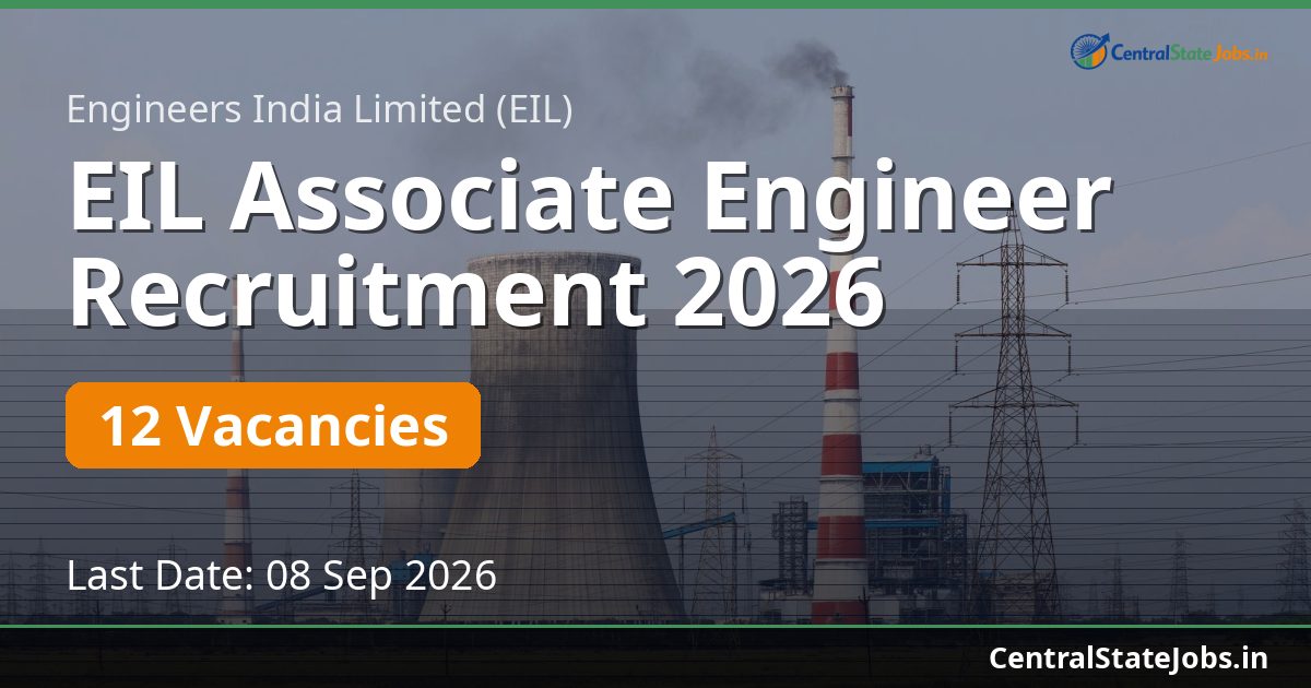 EIL Associate Engineer Recruitment 2026
