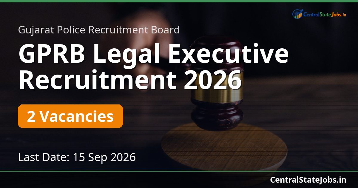 GPRB Legal Executive Recruitment 2026