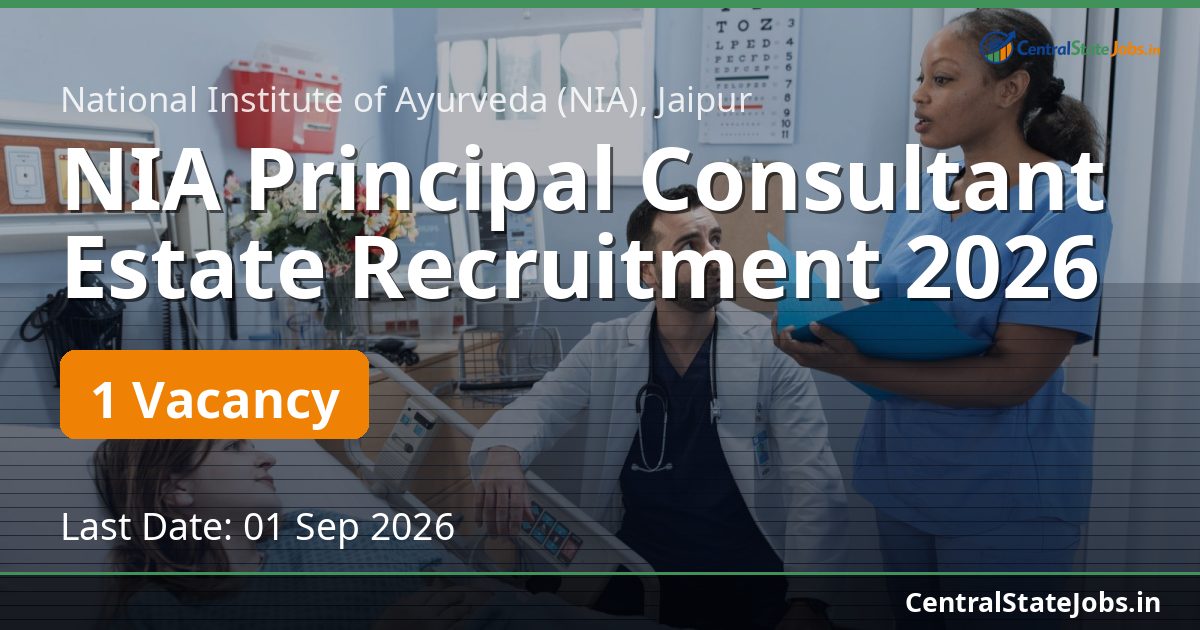 NIA Principal Consultant Estate Recruitment 2026
