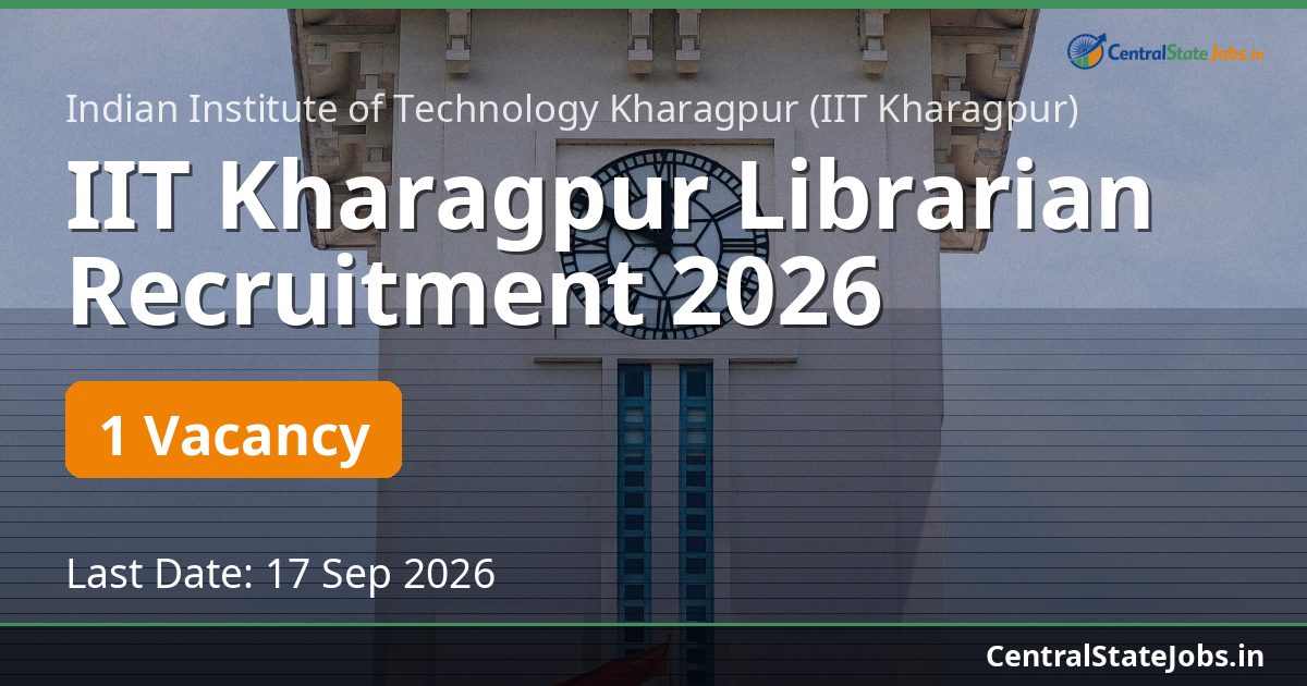 IIT Kharagpur Librarian Recruitment 2026
