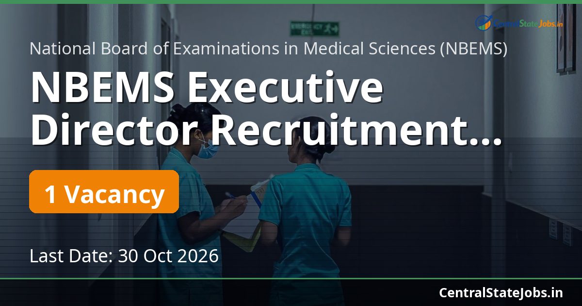NBEMS Executive Director Recruitment 2026