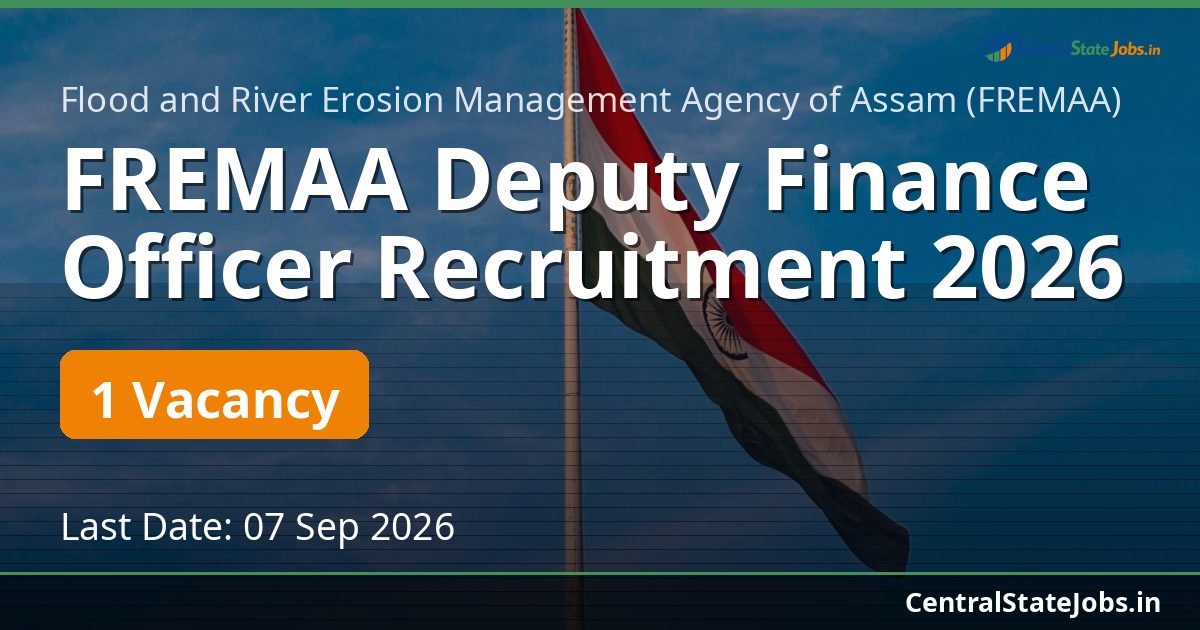FREMAA Deputy Finance Officer Recruitment 2026