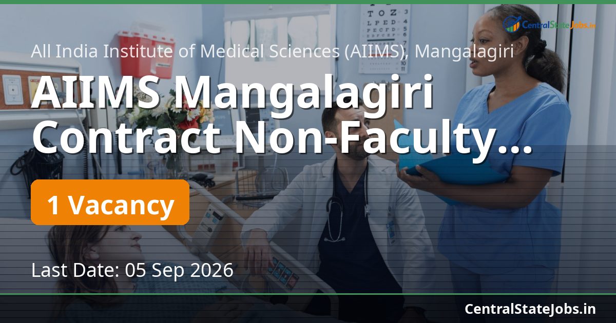 AIIMS Mangalagiri Contract Non-Faculty Recruitment 2026
