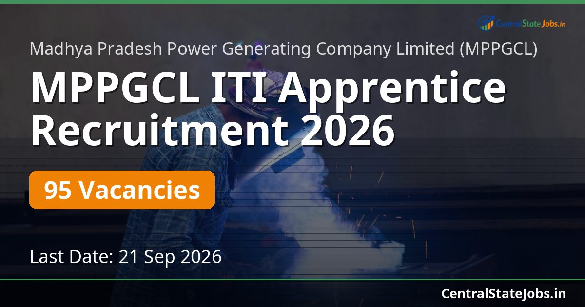 MPPGCL ITI Apprentice Recruitment 2026 — 95 Vacancies
