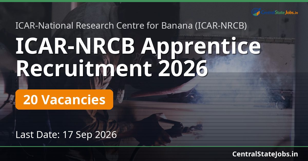 ICAR-NRCB Apprentice Recruitment 2026