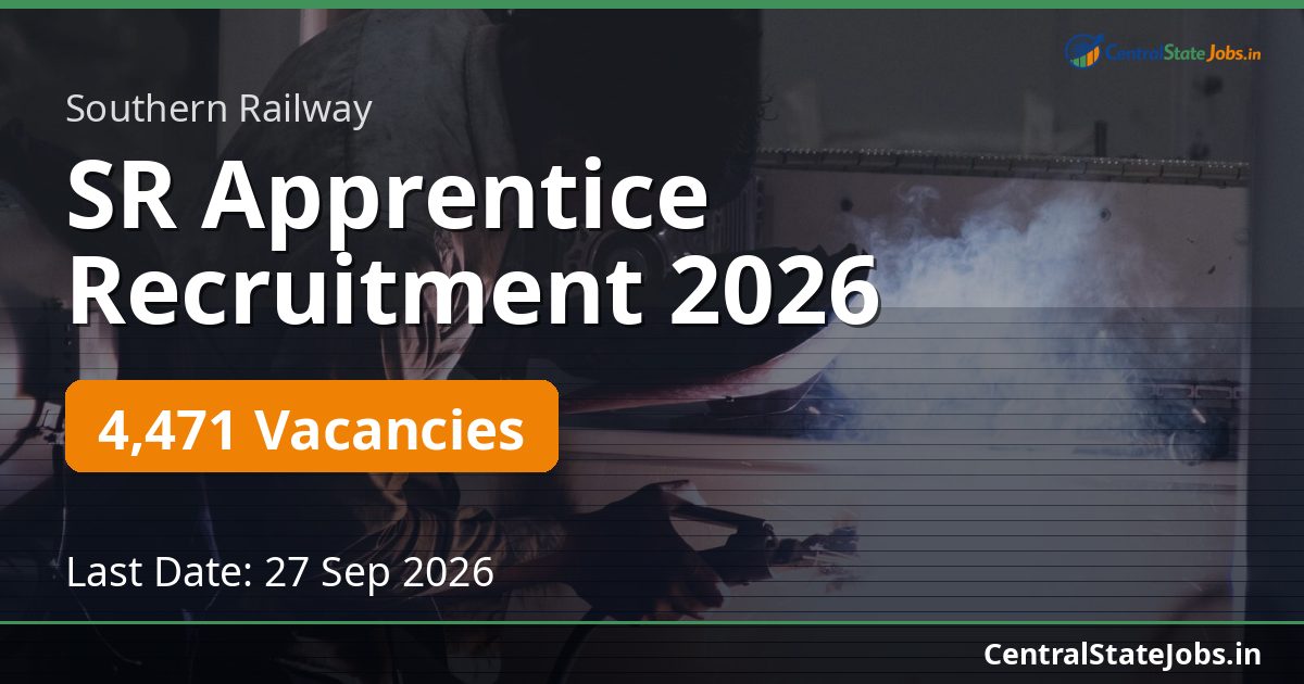 SR Apprentice Recruitment 2026 — 4471 Vacancies