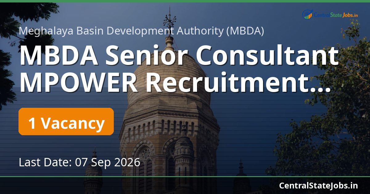 MBDA Senior Consultant MPOWER Recruitment 2026