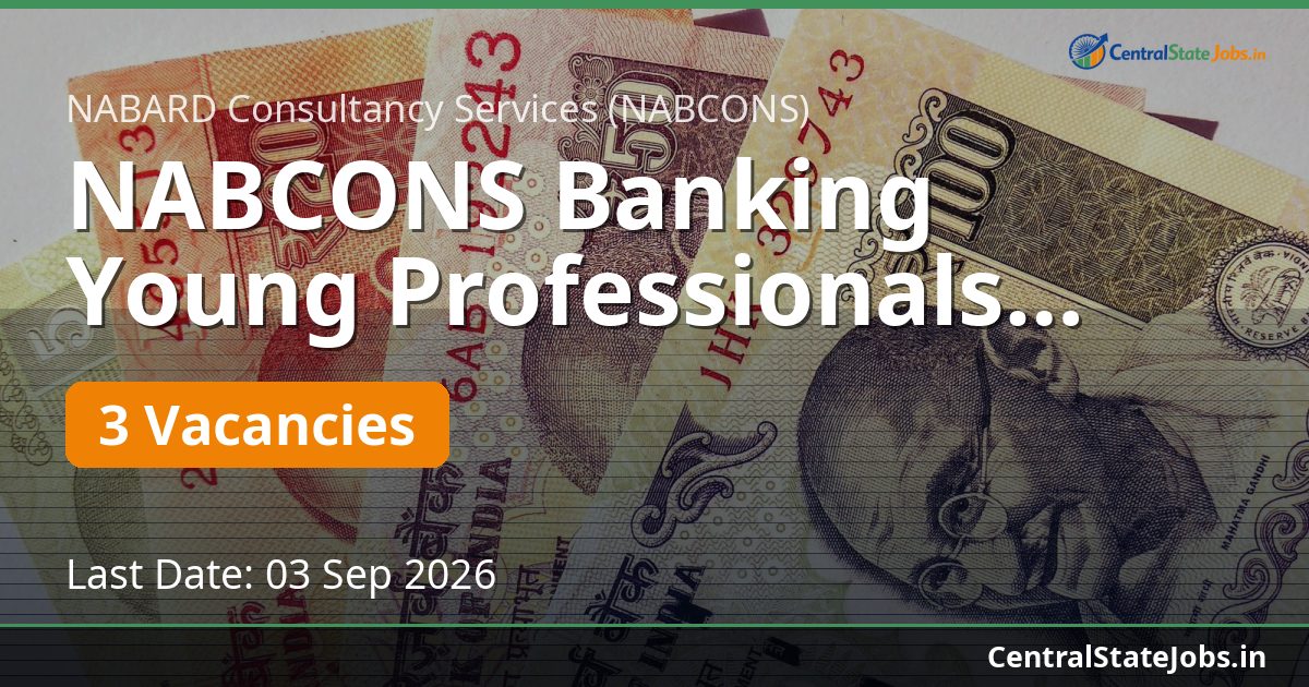 NABCONS Banking Young Professionals Recruitment 2026