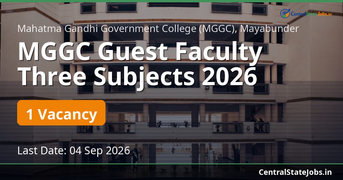 MGGC Guest Faculty Three Subjects 2026