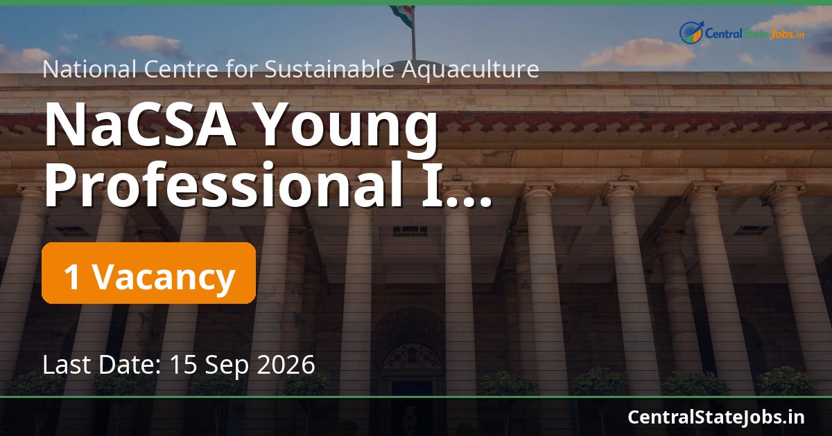 NaCSA Young Professional I Recruitment 2026