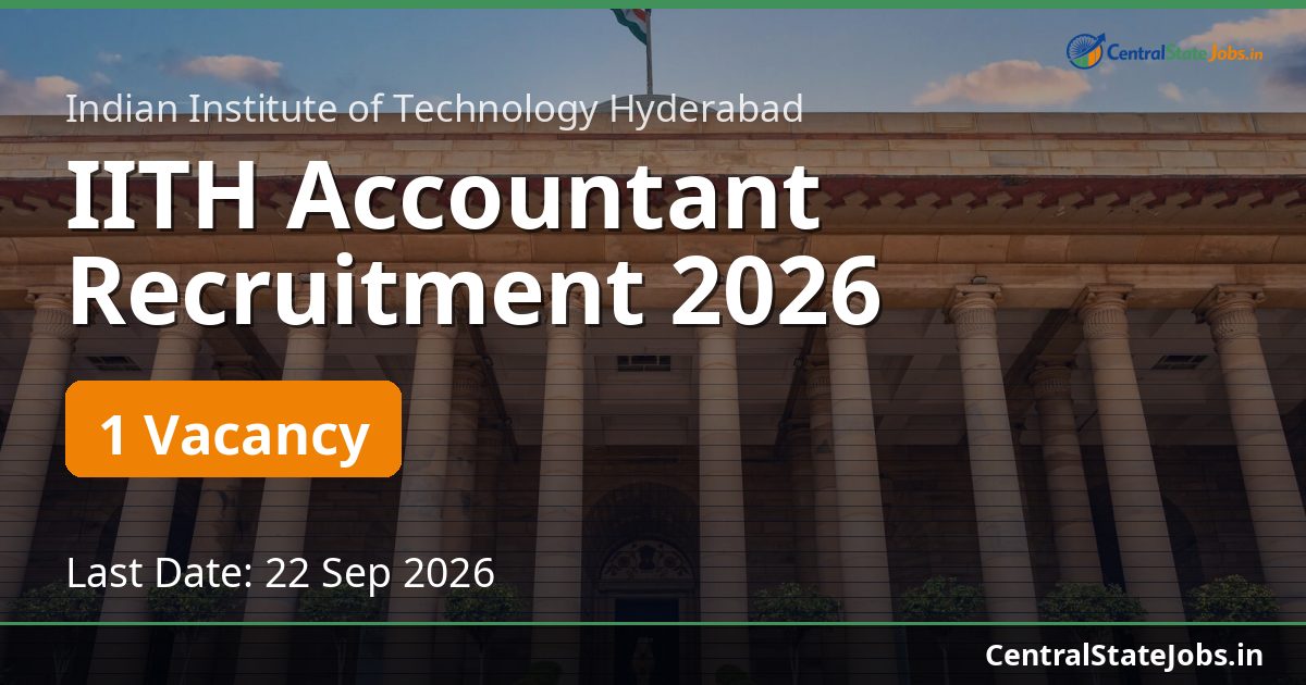 IITH Accountant Recruitment 2026