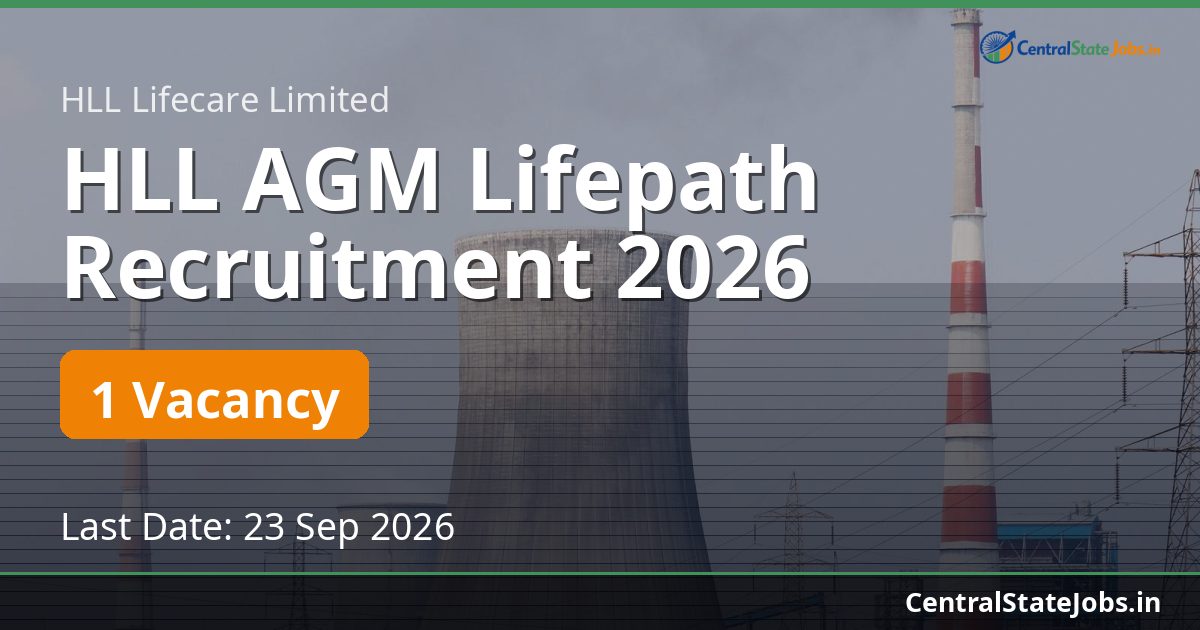 HLL AGM Lifepath Recruitment 2026