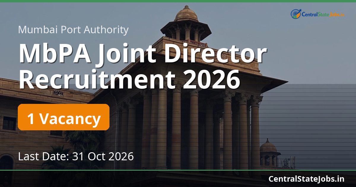 MbPA Joint Director Recruitment 2026