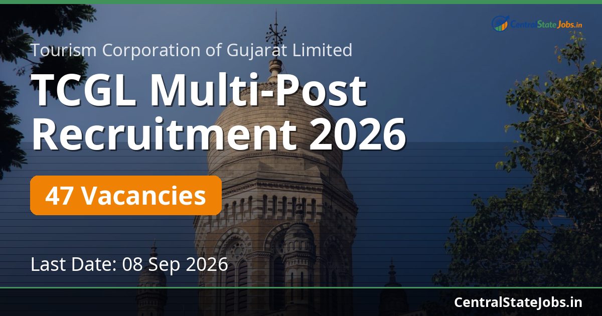 TCGL Multi-Post Recruitment 2026 — 47 Vacancies