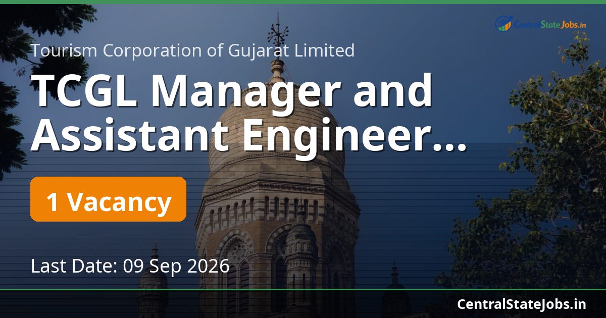 TCGL Manager and Assistant Engineer Recruitment 2026
