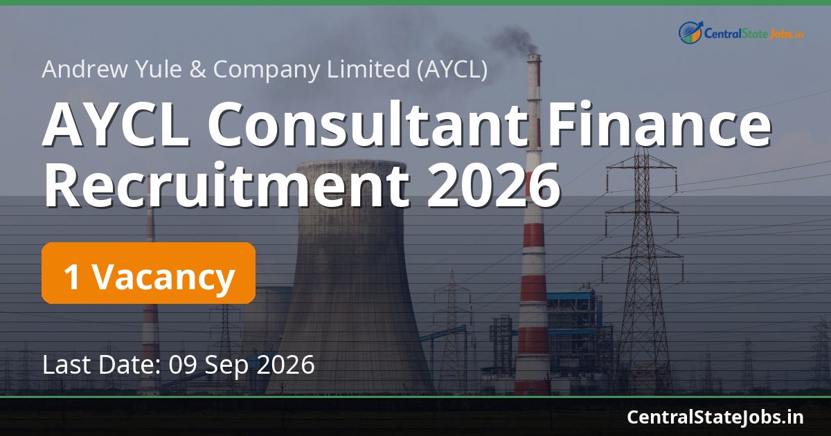 AYCL Consultant Finance Recruitment 2026