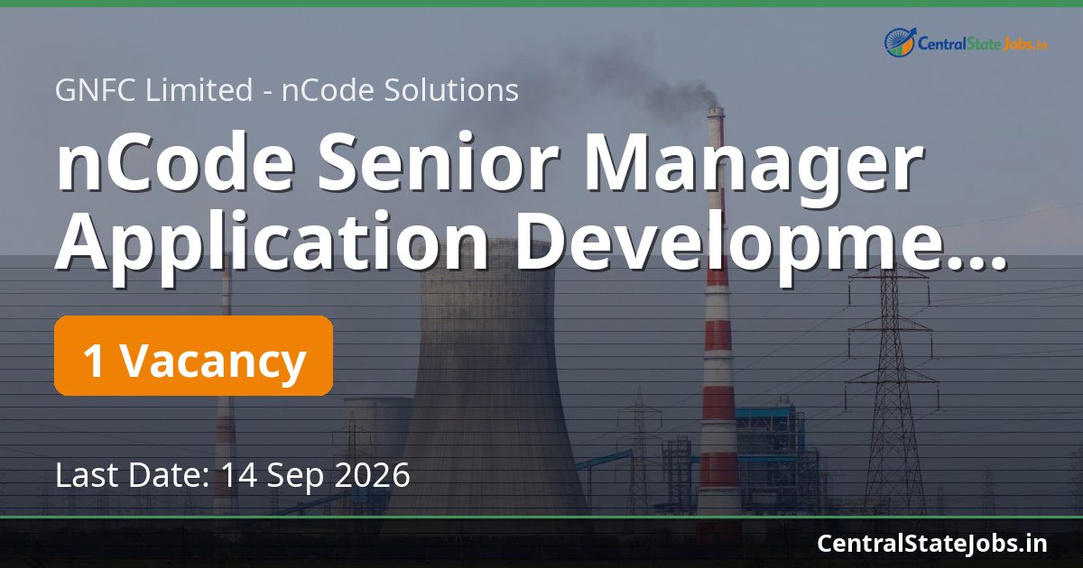 nCode Senior Manager Application Development 2026