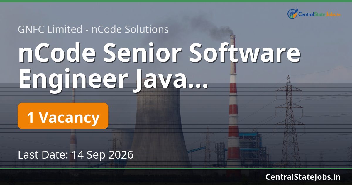 nCode Senior Software Engineer Java Recruitment 2026