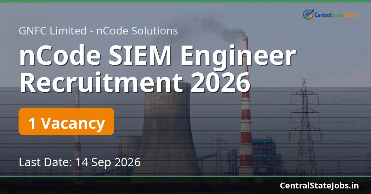 nCode SIEM Engineer Recruitment 2026