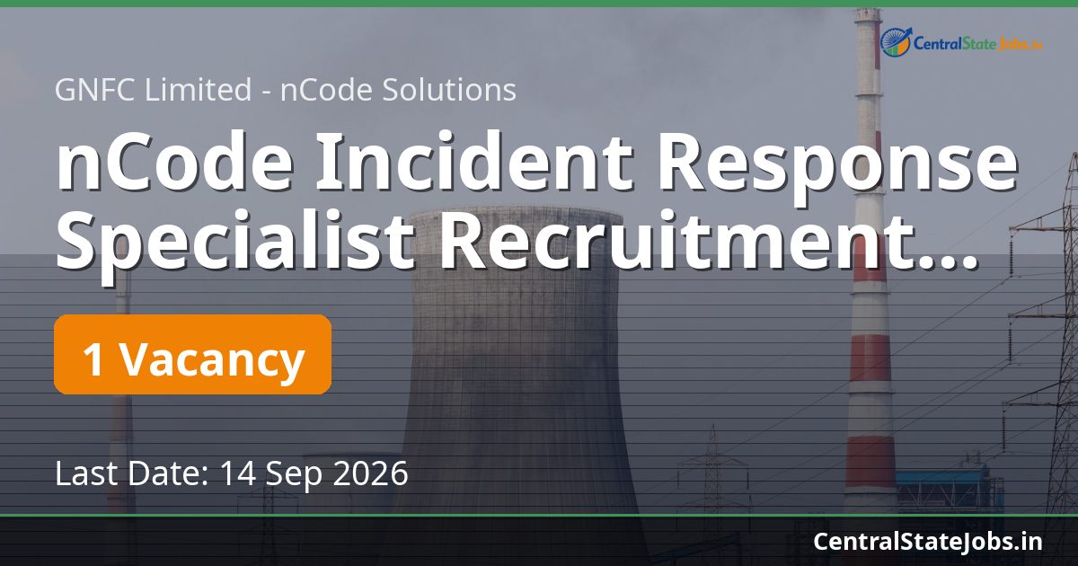 nCode Incident Response Specialist Recruitment 2026
