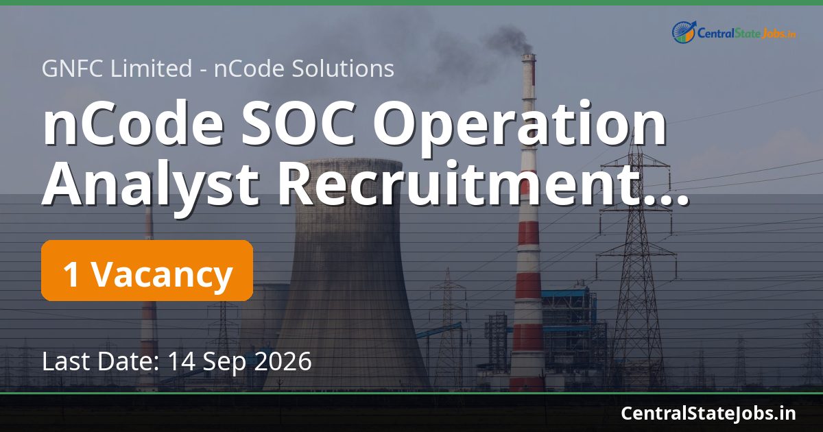 nCode SOC Operation Analyst Recruitment 2026