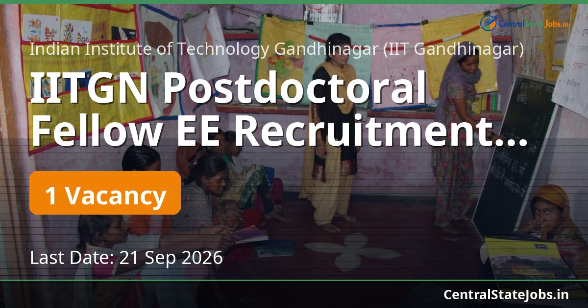 IITGN Postdoctoral Fellow EE Recruitment 2026