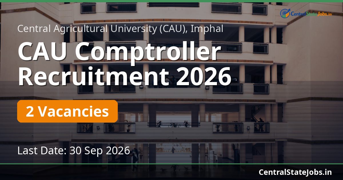 CAU Comptroller Recruitment 2026