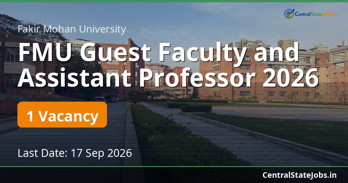 FMU Guest Faculty and Assistant Professor 2026