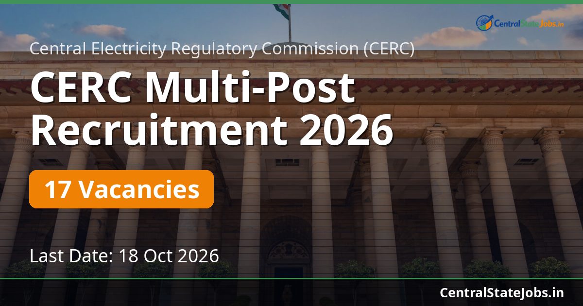 CERC Multi-Post Recruitment 2026
