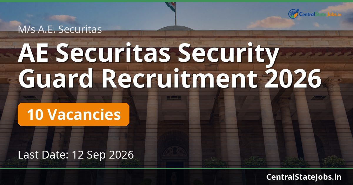 AE Securitas Security Guard Recruitment 2026